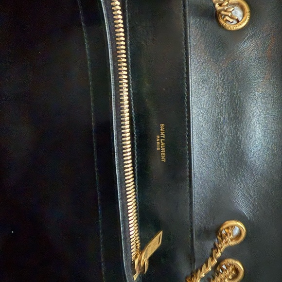 YSL Lou Lou Medium - Black and Gold - Picture 8 of 15
